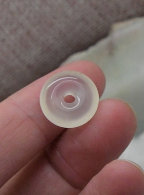 天然高冰玉髓平安扣吊坠