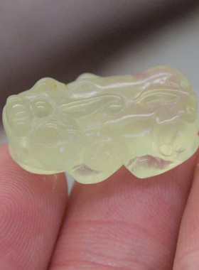 鹏明仙男女天然葡萄石貔貅吊坠