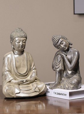 摆设新中式风树脂家居客厅工艺品