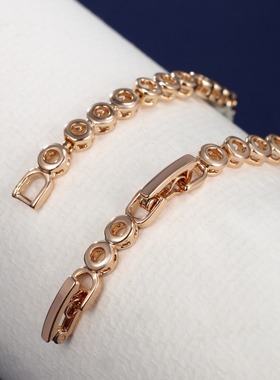 欧美轻奢风镂空圆圈高级感手链