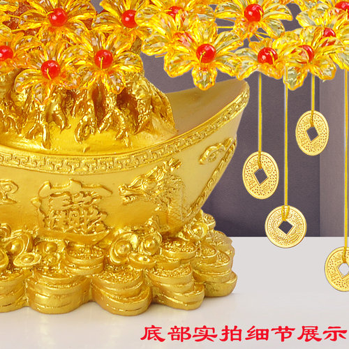 diy手工制作精品摇钱树串珠材料包散珠编织装饰品发财树创意摆件 - 图1