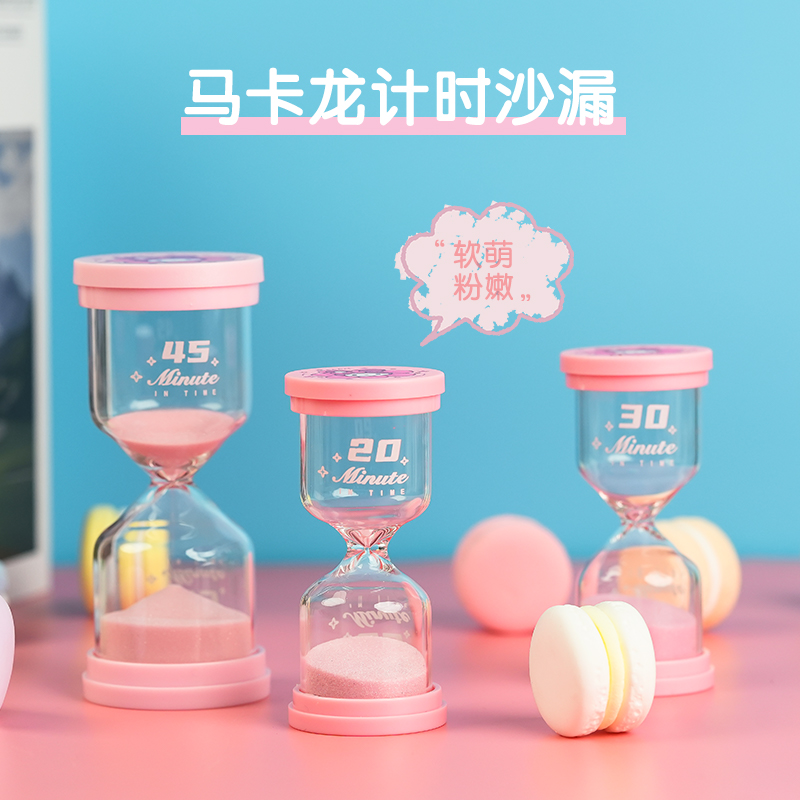 创意桌面摆件时间沙漏计时器3/5/10/15/30分钟儿童刷牙吃饭作业-图2