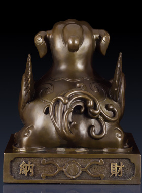 纯铜纳财貔貅招财铜貔貅客厅家居装饰品手工铜制品工艺品礼品摆件