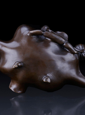 纯铜香炉书房烟灰缸收纳工艺品