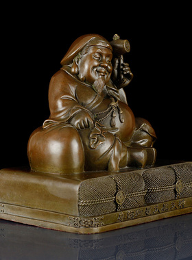 古茶色工艺古叶家居黄铜