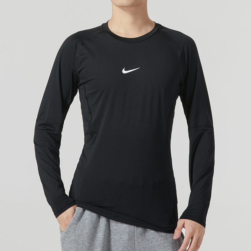 Nike耐克跑步训练三件套男装运动服速干透气健身紧身长袖长裤短裤