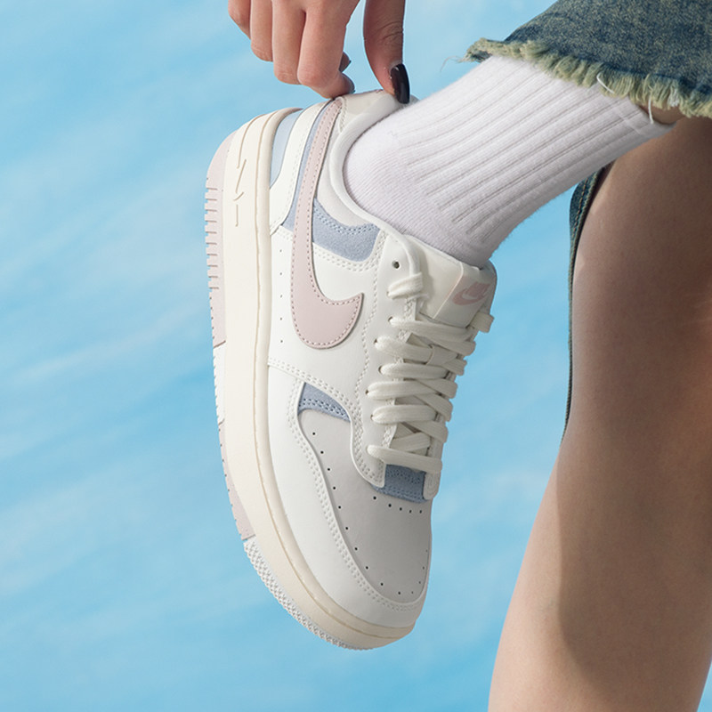 Nike耐克女鞋厚底休闲鞋25冬季新款低帮耐磨板鞋运动鞋IO2086-103,淘宝优惠券,粉丝福利购,淘宝优惠卷