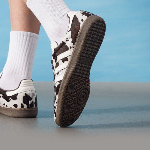 adidas阿迪达斯三叶草男女鞋SAMBA印花运动鞋休闲德训鞋KK2238 - 图2