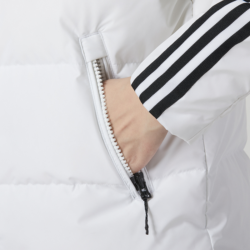 adidas阿迪达斯冬季女子白色羽绒服短款外套运动服防风保暖IT8721-图2