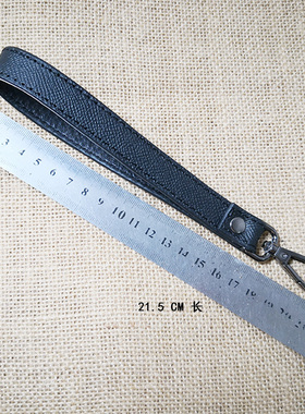 定制手工头层牛皮十字纹手腕带珍珠鱼纹手抓包挽带手撑纹压花带子