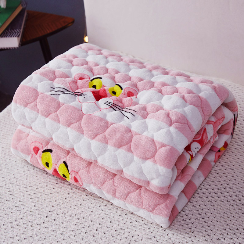 冬季牛奶珊瑚绒床单单件法兰绒毛毯加厚铺床毯子学生宿舍单人绒毯