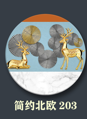 玄关隔断屏风中间镶嵌双面大理石画订制北欧简约圆形方形单面定制