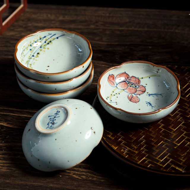 Retro style refreshment pan Zen fruit pan Jingdezhen