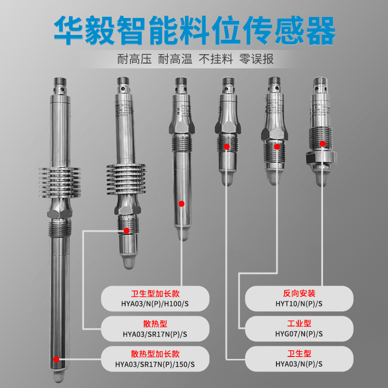 智能料位传感器HYA03/(N)P/H100/S检测细沙铜粉铝粉石灰物位 - 图0