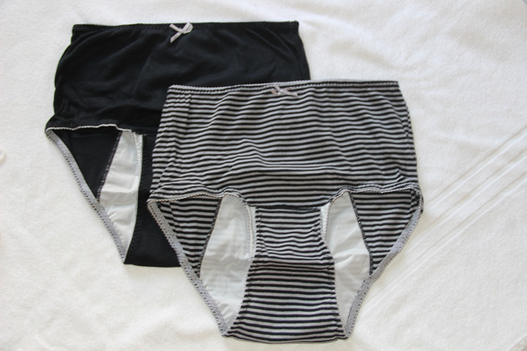包邮2条一组产褥裤产检产后月经期间内裤方便清洗 带原包装 日本 - 图1