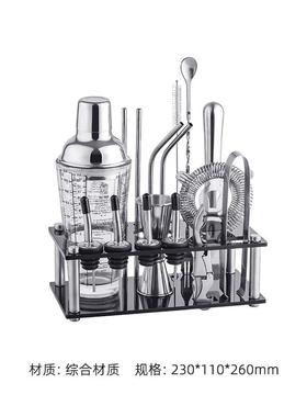 现代高级感酒杯酒具酒柜套装摆件样板间售楼部玻璃红酒杯组合装饰