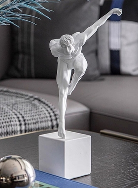 现代简约人物雕塑摆件软装样板间