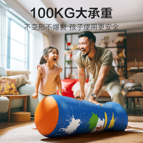 儿童充气拳击柱不倒翁沙袋家用沙包立式散打小孩成人打拳训练器材 - 图0