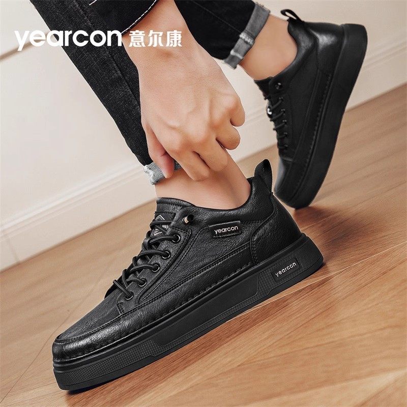意尔康板鞋男鞋2026新款春秋冬季加绒棉鞋百搭男士一脚蹬休闲皮鞋,淘宝优惠券,粉丝福利购,淘宝优惠卷