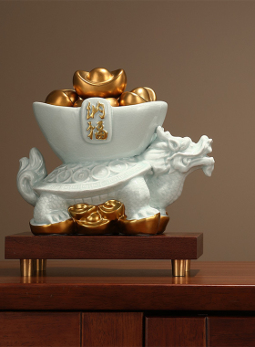 命运好好玩推荐聚财龙龟瑞兽客厅办公室装饰品开业礼物