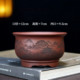 New high-quality purple sand flower pot small round succulent calamus cloud bamboo golden marble bonsai pot desktop green plant pot