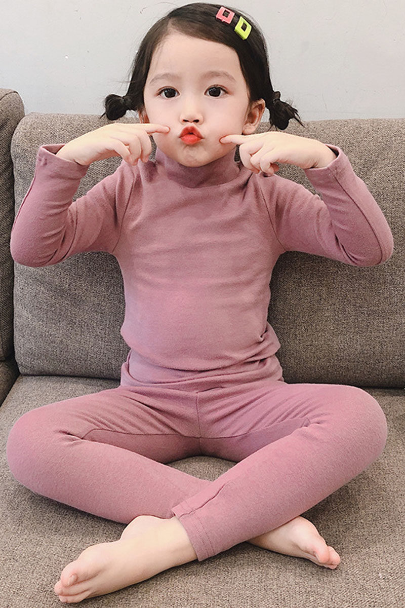 女童中领纯棉磨毛加厚秋衣秋裤男童纯色家居服内衣套装儿童棉毛衫,淘宝优惠券,粉丝福利购,淘宝优惠卷