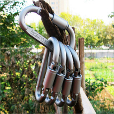 Крючки для палатки 户外装备登山扣d型金属锁扣带螺栓带锁钥匙挂钩背包配件钥匙挂件