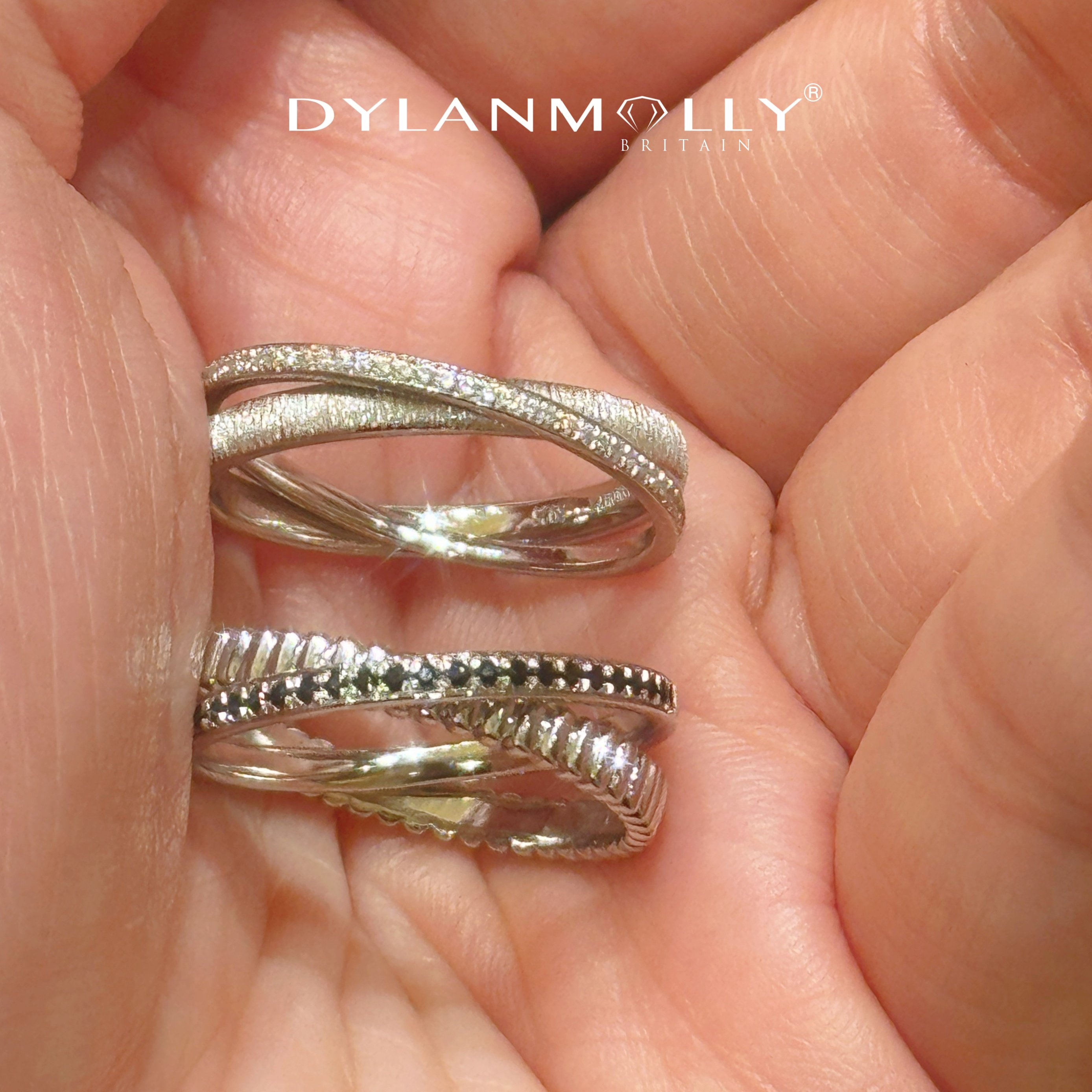 迪伦茉莉无境星环情人节礼物S925纯银镀18K金闭口情侣对戒定制,淘宝优惠券,粉丝福利购,淘宝优惠卷