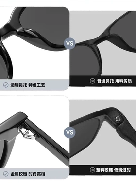 2026新轻奢墨镜女士高品质板材太阳镜尼龙镜片男潮流个性太阳眼镜