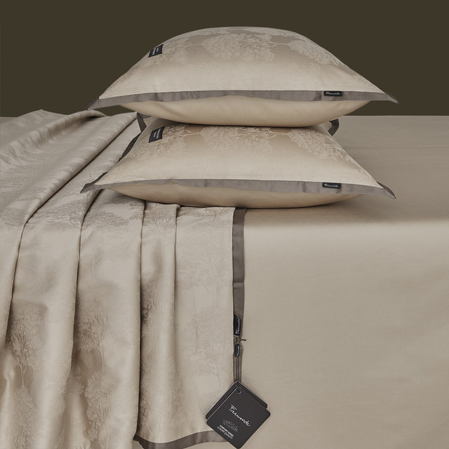 Bed sheet four-piece set long velvet cotton light luxury