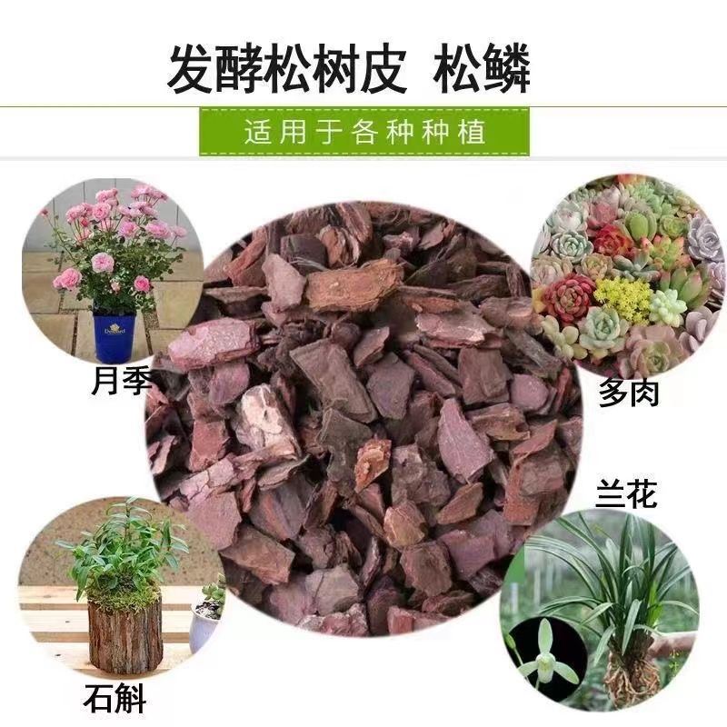 发酵松树皮兰花月季蝴蝶兰专用透气营养植料盆栽多肉石斛兰专用土 - 图0