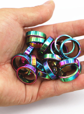 电镀彩色赤铁矿跑环戒指