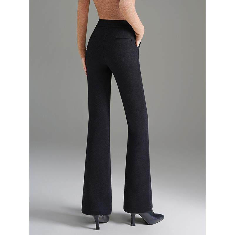 微喇裤女秋冬2025新款加绒加厚直筒裤爆款高级感中老年妈妈西装裤,淘宝优惠券,粉丝福利购,淘宝优惠卷