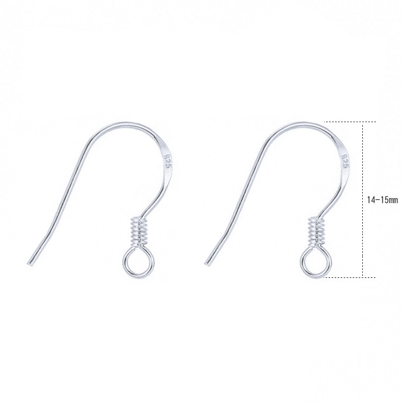 S925纯银耳钩diy简约耳钉耳坠自制耳饰品配件手工制作耳环材料包,淘宝优惠券,粉丝福利购,淘宝优惠卷