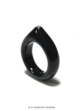 ifu设计师品牌个性陶瓷戒指