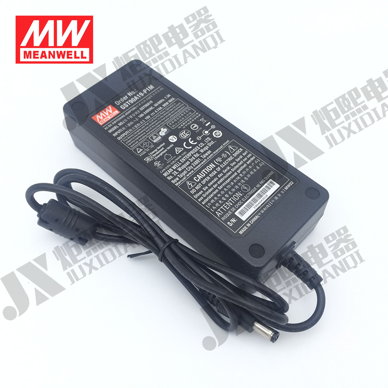 正品 台湾明纬电源适配器 GST90A24-P1M 90W 24V3.75A 企业级 3插