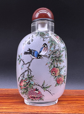 精品鼻烟壶内画中国特色收藏摆件