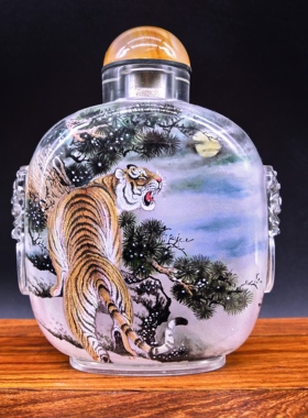 衡水兽头内画鼻烟壶纯手工绘制工艺礼品出国送老外商务