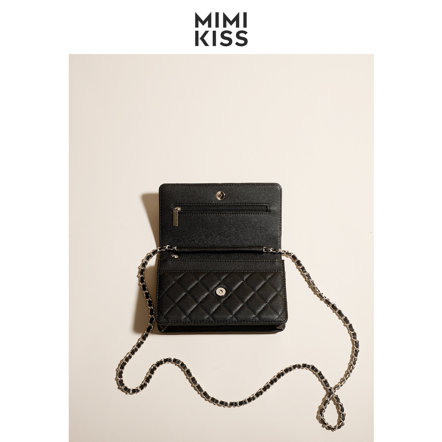 mimikiss新款小香风菱格链条包百搭单肩斜挎包女手提包,淘宝优惠券,粉丝福利购,淘宝优惠卷