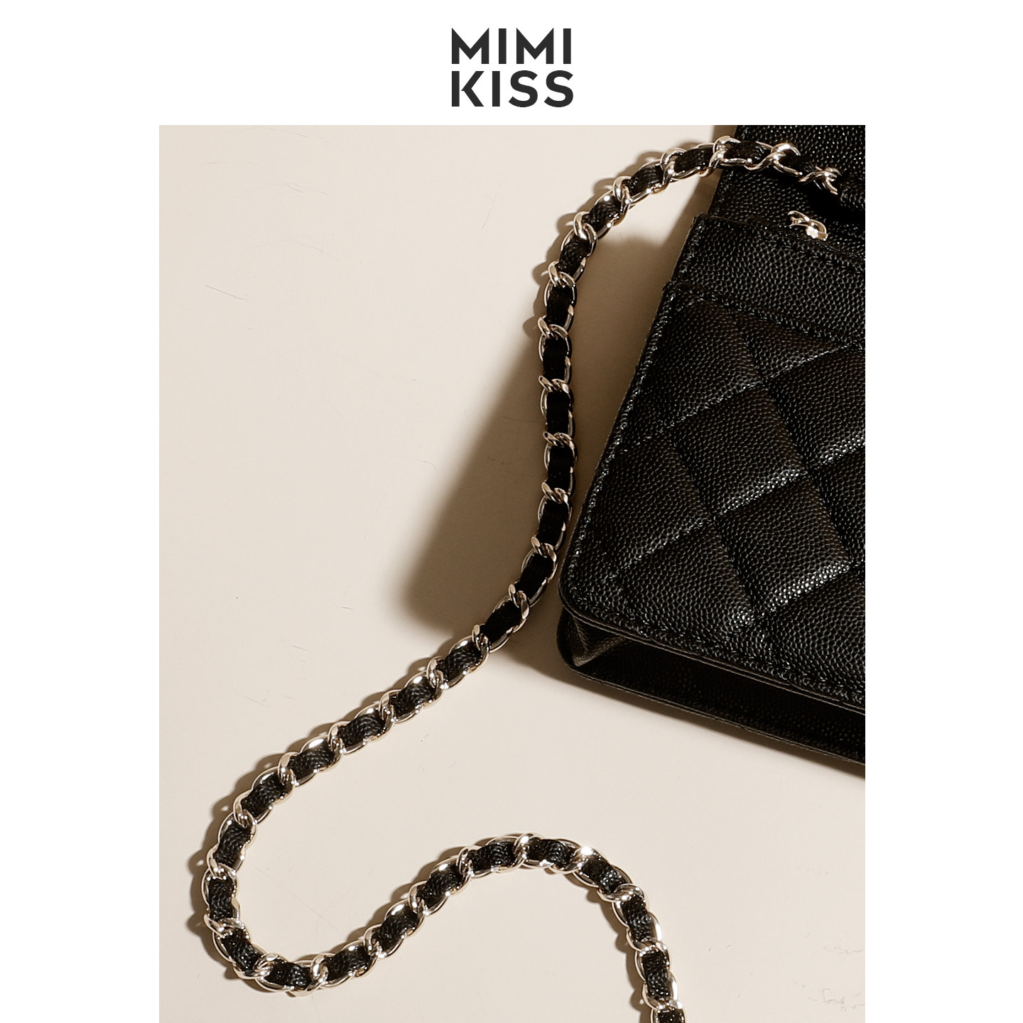 mimikiss新款小香风菱格链条包百搭单肩斜挎包女手提包,淘宝优惠券,粉丝福利购,淘宝优惠卷