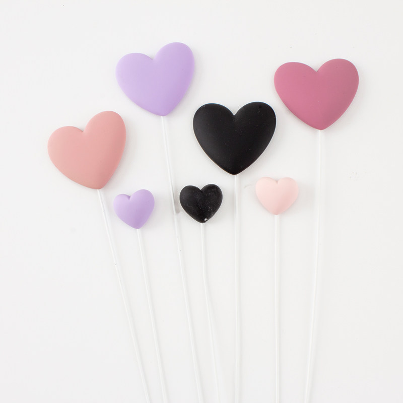 生日快乐烘焙蛋糕装饰心形摆件彩色树脂爱心插件情侣表白婚礼订婚,淘宝优惠券,粉丝福利购,淘宝优惠卷