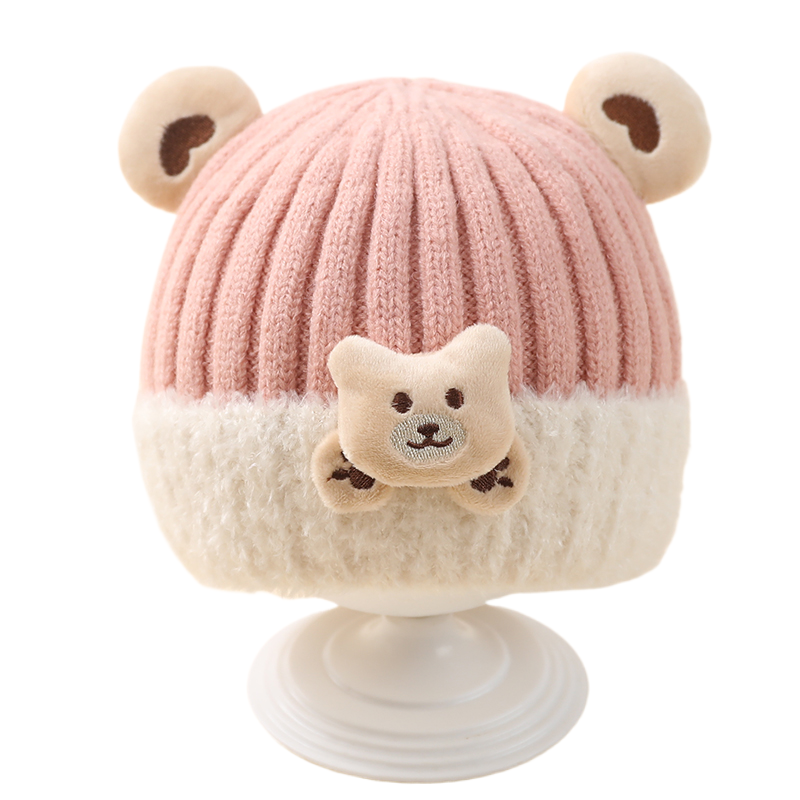 宝宝帽子秋冬季新款可爱毛线帽6个月婴儿女超萌保暖儿童男护耳帽8,淘宝优惠券,粉丝福利购,淘宝优惠卷