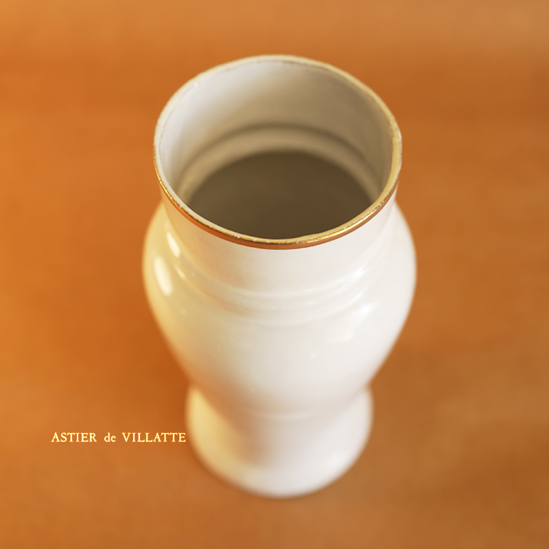 现货Astier de Villatte 法国进口ADV手作Crésus 金边 花瓶 - 图1