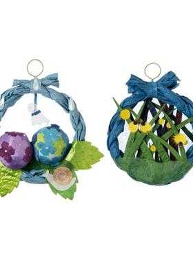 日本进口 职人手作風物 季節の装飾 和纸 迷你挂饰 紫阳花