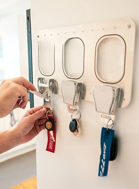 独立站新款Aviation Style Key Holder 航空风壁挂钥匙扣挂钩装饰