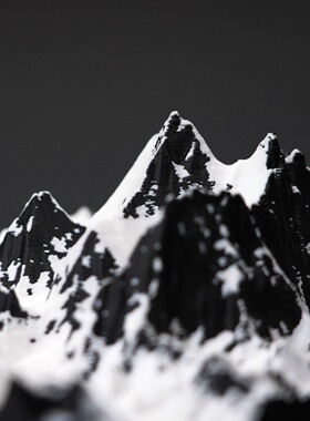 跨境3D打印珠穆朗玛峰地理摆件仿真收藏桌面展示拍照雪山立体地貌