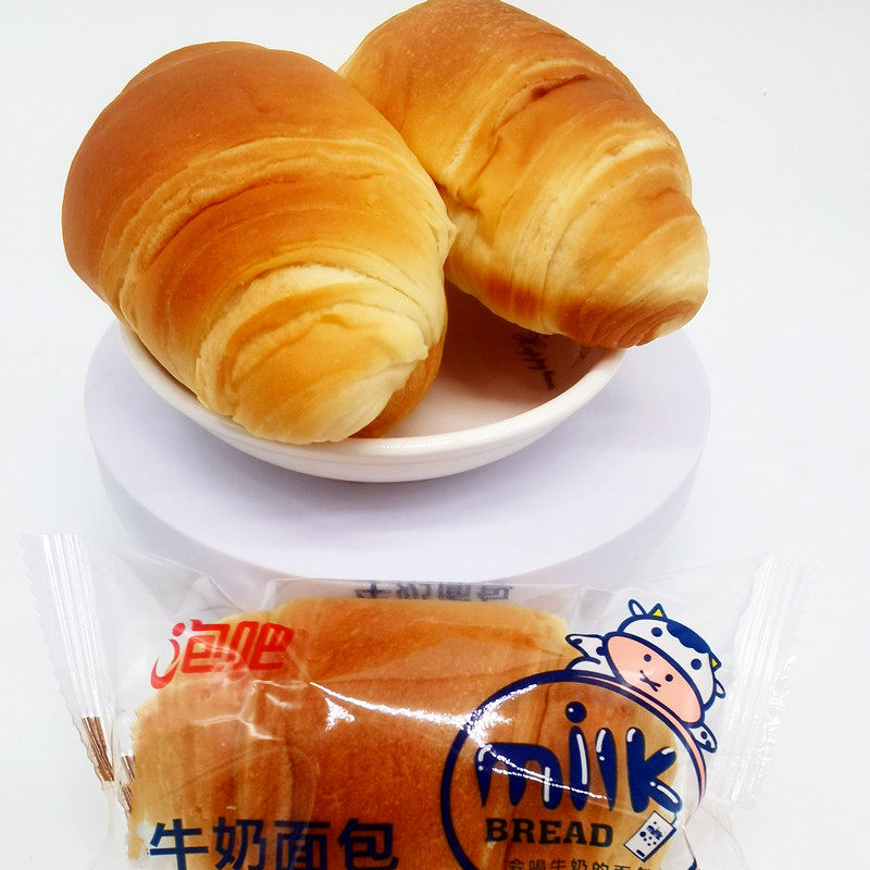 泡吧牛奶面包整箱早餐牛角包糕点零食小吃营养充饥吃的食品休闲_虎窝淘