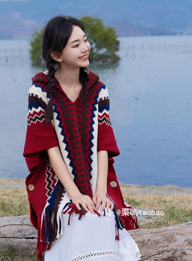 栗屿春秋纽扣民族风女