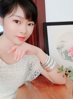 现货实心重工饰品情侣足银手镯