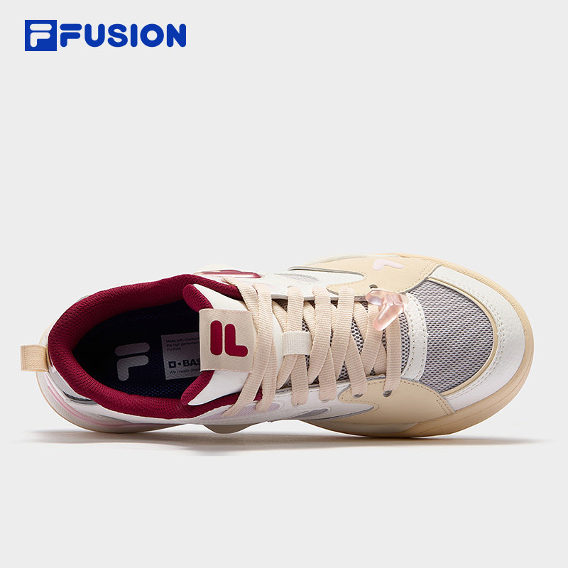 FILA FUSION斐乐潮牌KICK II V-DAY滑板生活鞋女2025春新款踢板鞋,淘宝优惠券,粉丝福利购,淘宝优惠卷